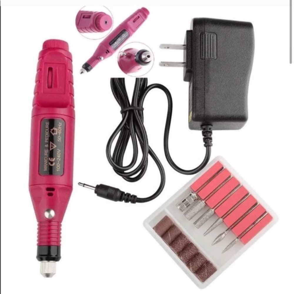 Electric Nail File Drill Manicure Pedicure Tips